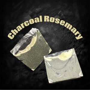 Charcoal Rosemary Soap Bars Set of 2
